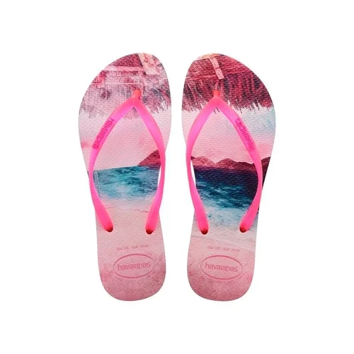 Chinelo Havaianas Slim Pa Cady Pink 35/36