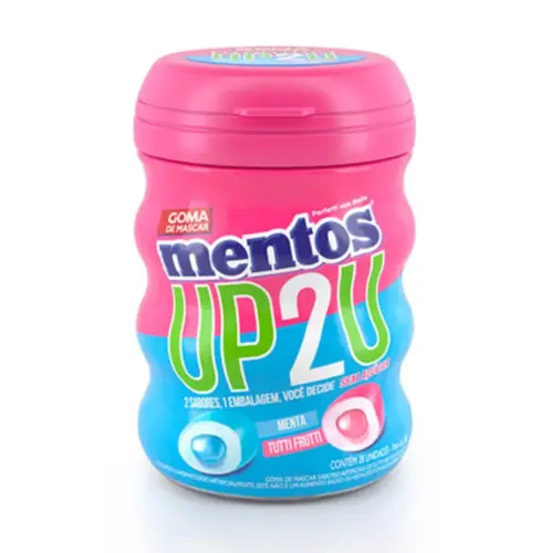 Chiclete Mentos Garrafa Up2U 56G