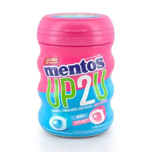 Chiclete Mentos Garrafa Up2U 56G