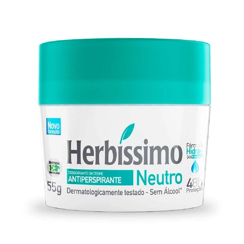 Desodorante Creme Herbissimo Sem Perfume 55G