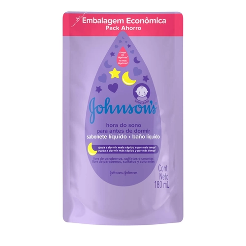 Sabonete Líquido Johnson's Baby Hora do Sono Refil 180ml