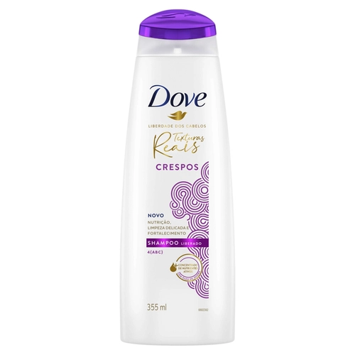 Shampoo Dove Texturas Reais Crespos Jojoba 355ml