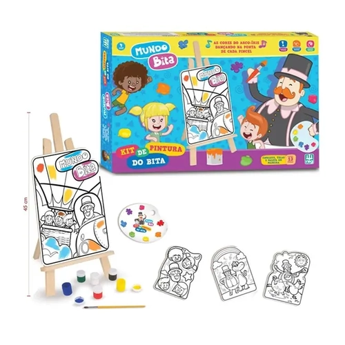 Brinquedo Kit De Pintura Mundo Bita
