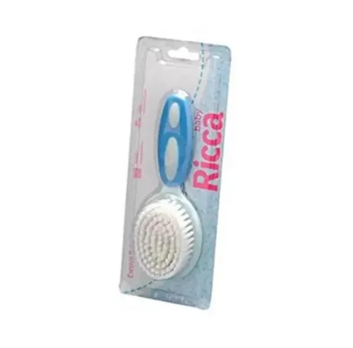 Escova de Cabelo Ricca Infantil Baby Azul Ref 1078