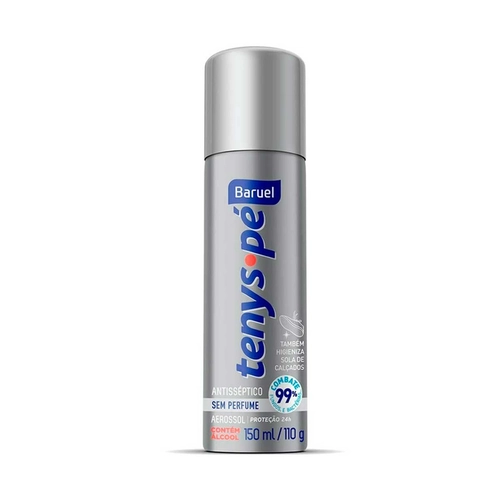 Talco Desodorante Jato Seco Para Os Pés Antisséptico Sem Pérfume Tenys Pé 150ml