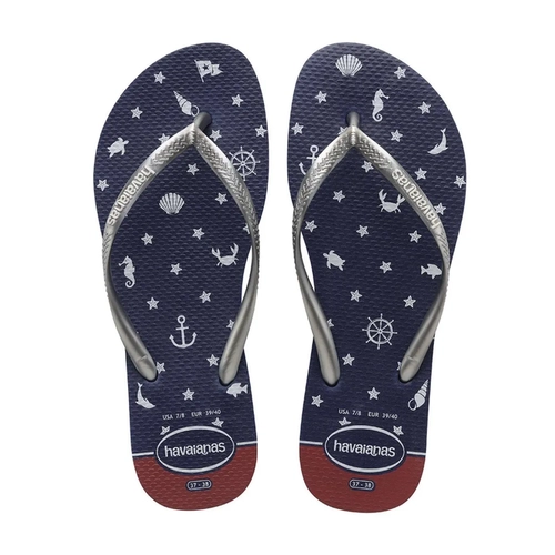 Chinelo Havaianas Slim Na Mar Prata 35/36