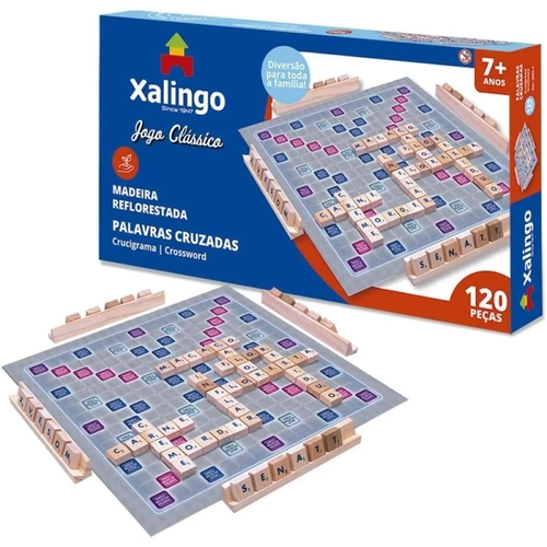 Brinquedo Jogo De Tabuleiro Palavras Cruzadas 120Pcs