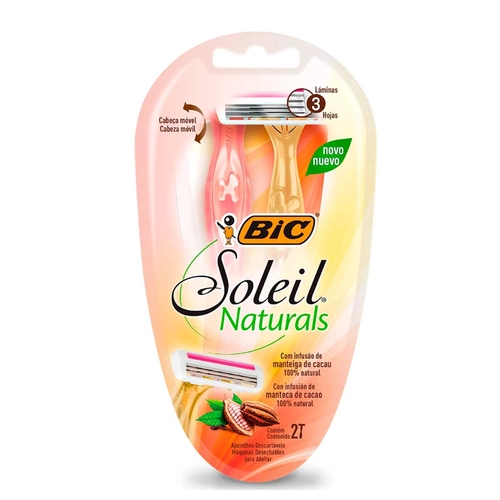 Aparelho de Depilação Bic Soleil Naturals 2 Unidades