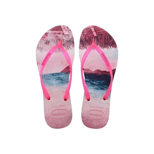 Chinelo Havaianas Slim Pa Cady Pink 39/40
