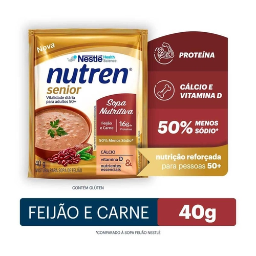 Nutren Senior Sopa Sabor Feijão Sachê 40G