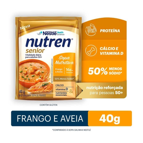 Nutren Senior Sopa Sabor Frango Sachê 40G