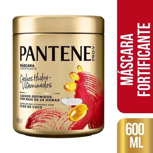 Máscara De Tratamento Pantene Cachos Hidra-Vitaminados 600Ml