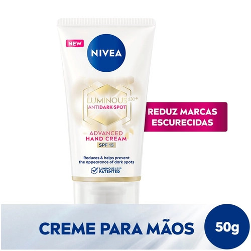 Creme Para Mãos Nivea Luminous Advanced Fps15
