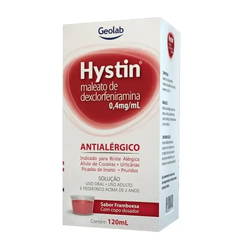 Hystin Sol 2Mg Xarope 120Ml