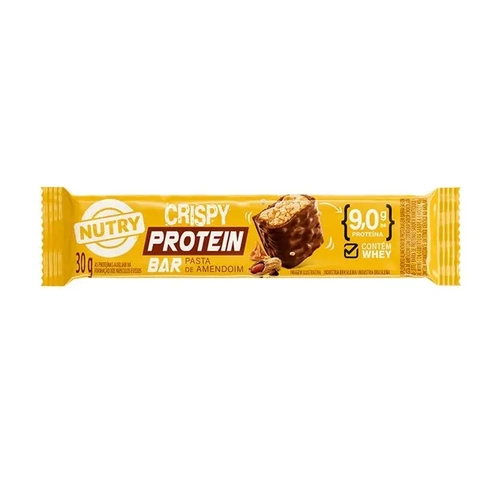 Barra De Proteína Nutry Crispy Pasta De Amendoim 30G