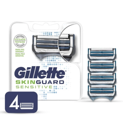 Carga Para Aparelho de Barbear Gillette Skinguard 4 Unidades