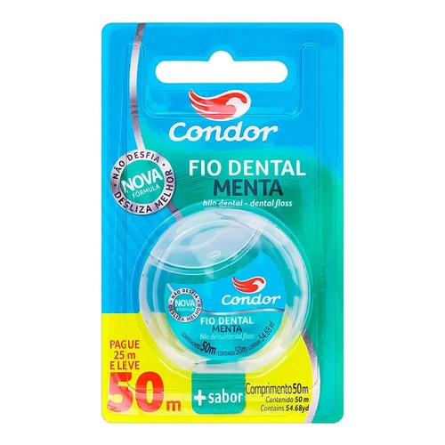 Fio Dental Menta 3416 L50Mp25M