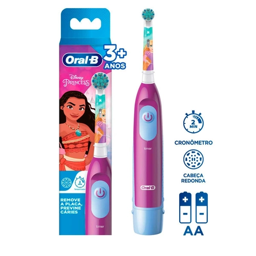 Escova Dental Oral-B Infantil Elétrica Kids Princesas
