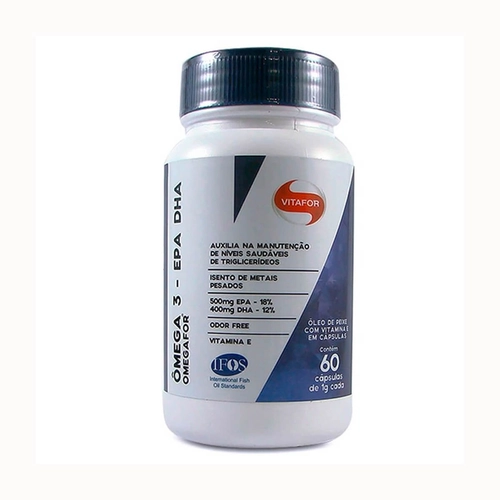 Ômega 3 Epa Dha Vitafor 60 Cápsulas 1G