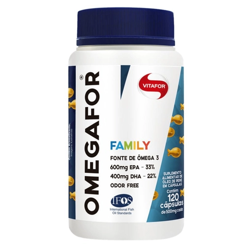 Omega Family Vitafor 120 Cápsulas 500Mg