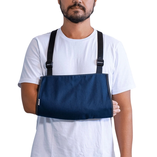 Tipoia Ortopédica Mercur 0069-Duab Com Suporte Duplo Azul Pm