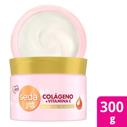 Máscara De Tratamento Seda Colágeno + Vitamina C 300G