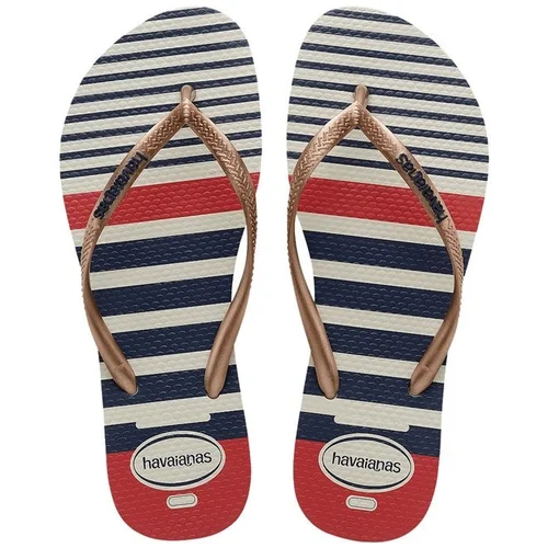 Chinelo Havaianas Slim Nautical Branc/Rose 33/34