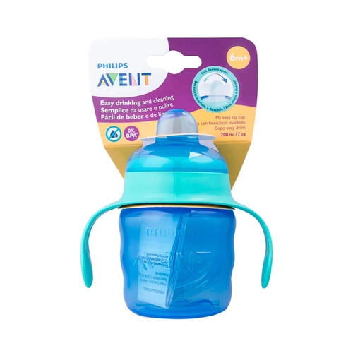 Copo Philips Avent Easy Azul Com Alça 6 Meses+ 200ml