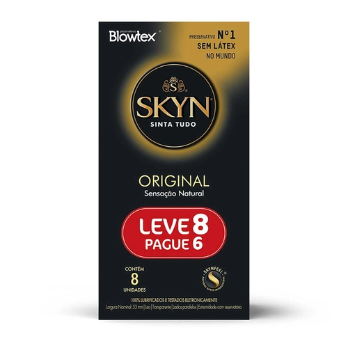 Preservativo Skyn Blowtex  Original Leve 8 Pague 6 Unidades