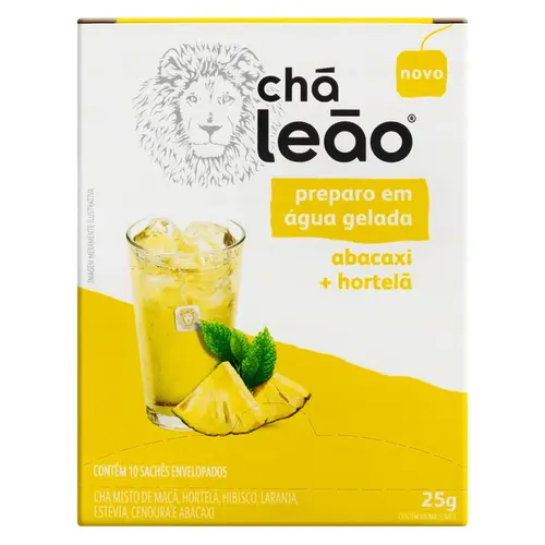 Cha Matte Leão Cold Brew Cha Abacaxi+Hortela 10 Sache