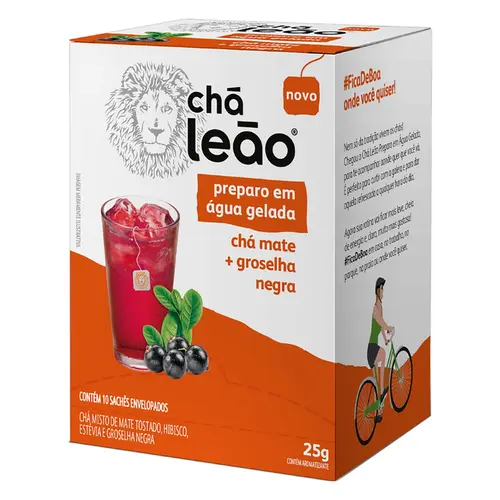 Cha Matte Leão Cold Brew Mate+Gros Negra 10 Sache