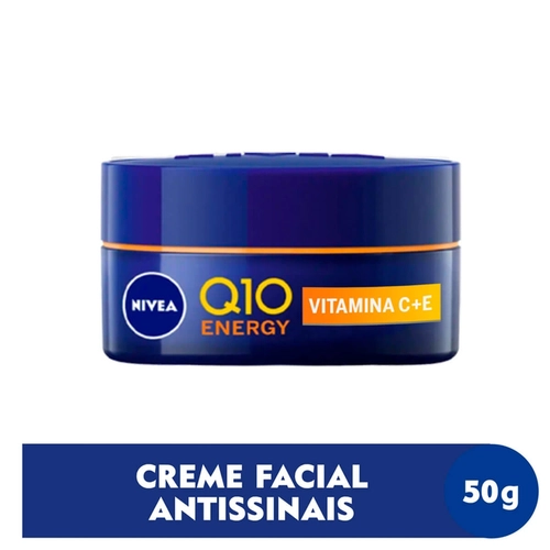 Creme Facial Antissinais Noite Nivea Q10 Energy Revitalizante 50ml