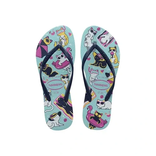 Chinelo Havaianas Slim Pets Azul Ceu 33/34