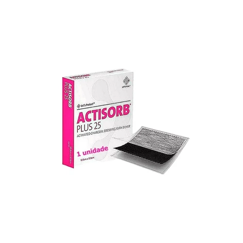 Curativo Actisorb Plus 25 10,5 X 10,5 Cm