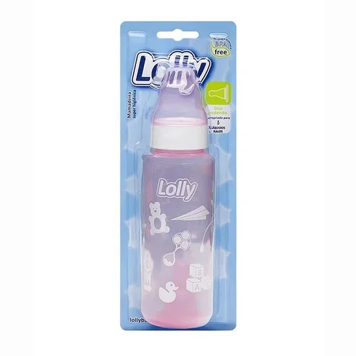 Mamadeira Lolly Tip Color 240Ml 1670 Redondo Rosa