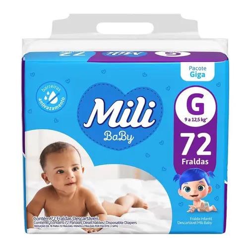 Fralda Mili Baby Giga G 72Un