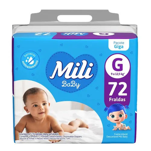 Fralda Mili Baby Giga G 72Un