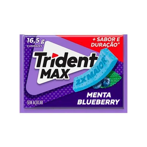 Chiclete Trident Max Mentaberry 5Und