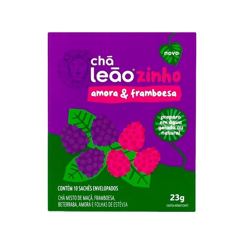 Cha Matte Leão Kids Framboesa+Amora 10 Sache