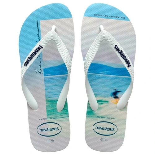 Chinelo Havaianas Hype Branco Marinho Lar 37/38