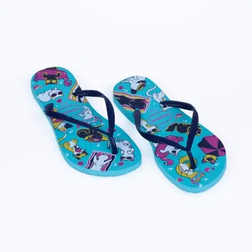 Chinelo Havaianas Slim Pets Azul Ceu 39/40