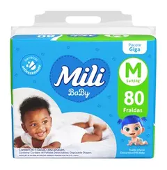 Fralda Mili Baby Giga M 80Un