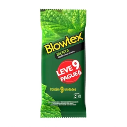 Preservativo Blowtex  Menta Leve 9 Pague 6 Unidades