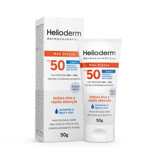 Protetor Solar Helioderm Facial Fps50 50G