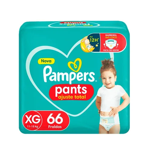 Fralda Pampers Confort Sec Pants Top Xg 66Un