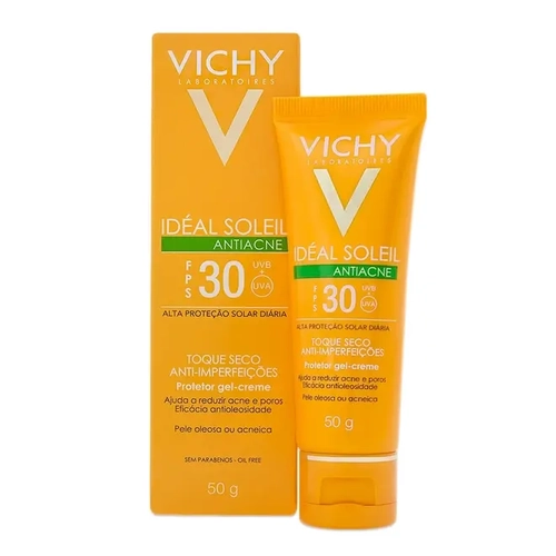 Protetor Solar Ideal Soleil Anti Acne Vichy Fps30 40G
