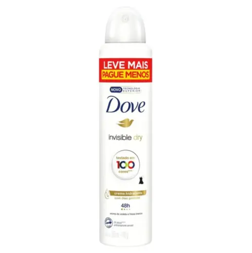 Desodorante Aerosol Dove Invisible Dry 250ml Leve Mais Pague Menos