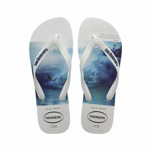 Chinelo Havaianas Hype Branco Azul Marinho 37/38