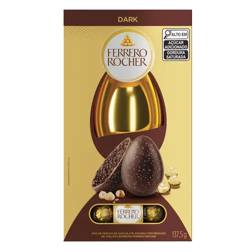 Ovo de Páscoa Ferrero Rocher Dark Box 137,5G