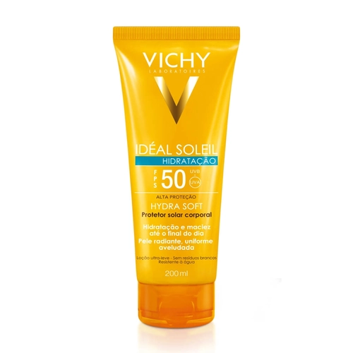 Protetor Solar Ideal Soleil Hydrasoft Vichy Fps50 200Ml